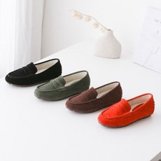보드라움걸일상소 가죽동계끊없는 구두겨울철 털 신 옵션체크 그린 브라운 블랙 오렌지 + 28524돼륨