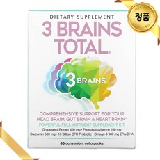 내추럴팩터스 프로바이오틱스 100억 CFU 30팩 포도씨 추출물 포스파티딜세린 커큐민