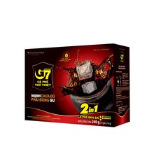 G7 2in1 커피 & 슈거 커피믹스 (내수용), 15개입, 6개, 16g