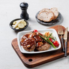 신세계라이브쇼핑조선호텔 함박스테이크 520g X 5팩 (1팩당 80g x 4개 + 데미글라스소), 5개