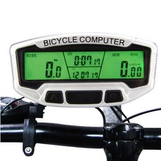 자전거속도계 자전거거리측정기 업그레이드 된 자전거 컴퓨터 무선 방수 속도계 자동 백라이트 카운터 사, 01 WHITE