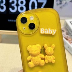 아이폰 X XS 곰돌이 토끼 캐릭터 핸드폰 케이스