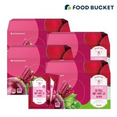 푸드버킷 유기농 레드비트즙 30포 4박스, 2.4L, 4개