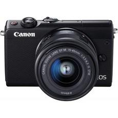 Canon 미러리스 렌즈 교환식 카메라 EOS M100 EF-M15-45 IS STM 렌즈 킷 (블랙) EOSM100BK1545ISSTMLK, 단일상품