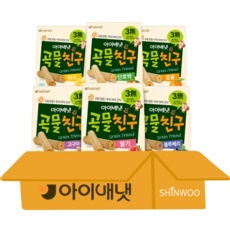 아이배냇 곡물친구 6종, 고구마1+딸기1+치즈1+블루베리1+단호박1+감귤1, 40g, 1세트
