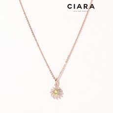 CIARA 14K Carro 데이지셰입 빅스톤 포인트 목걸이(GoldPlated)