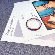 해외 육사가네 리얼 네이처 컬렉션급 와인 석류 팔찌녀 건강미용-15354, 단일옵션, 11.노 펜던트 5A 싱글 랩 14