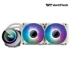 다크플래쉬 darkFlash Twister DX-240 V2.6 ARGB (화이트) 수냉 CPU 쿨러, 1개