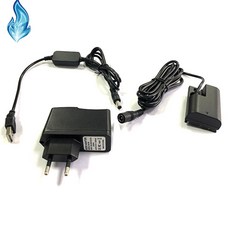 USB8V 전원 케이블+5V3캐논 EOS 60D 70D 7D 25D 35D 45D Mark II III SLR|AC/DC 어댑터용 완전 디코딩 LP E6 더미 배터리, 01 US