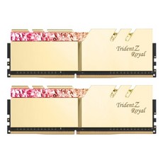 [G.SKILL] DDR4 PC4-25600 CL16 TRIDENT Z ROYAL 골드 [16GB (8GB*2)] (3200) - 데스커인서트