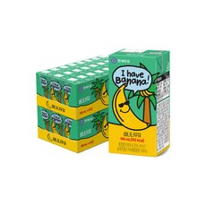 연세우유 멸균우유 바나나우유 24팩, 190ml, 48개