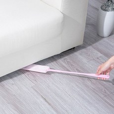 침대 쇼파 밑 틈새 청소막대 빈틈 가구 구석 청소밀대 청소포10매포함, 화이트