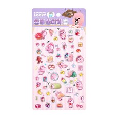 잔망루피 3D 입체 스티커 - 디저트, 1개