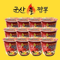 군산짬뽕맛집 군산불짬뽕컵면 82gx12개, 없음