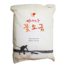 [꽃소금 3kg] 요리용 가는소금, 100개, 3kg