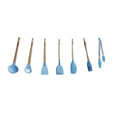 위시리빙 실리콘 우드 조리도구 7종 세트, 혼합색상