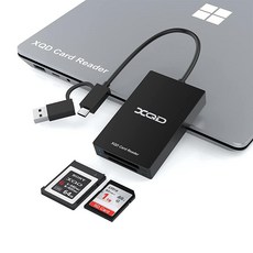 XQD 카드 리더기 USB C XQD SD 카드 리더기 소니 XQD 리더 2 in 1 메모리 카드 리더기 5Gpbs 초고속 소니 G/M 시리즈와 호환 Lexar 2933x/14