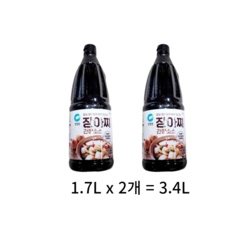 청정원 장아찌 간장소스, 2개, 3.4L