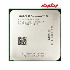 AMD Phenom II X4 955 3.2 GHz 중고 쿼드 코어 CPU HDX955WFK4DGM 소켓 AM3 95w, 한개옵션0, 한개옵션0