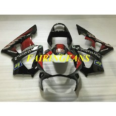 혼다 용 인젝션 페어링 키트 cbr900rr 929 00 01 cbr 900 rr cbr 900rr 2000 2001 레드 블랙 페어링 차체 + 선물 he33