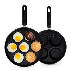 편리한 나눔 에그팬 4구 7구 / 계란팬 핫케이크팬, 4구 - 25cm, 1개