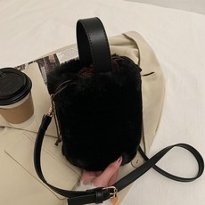 레오파드 지브라 호피 퍼가방 원통 버킷백 탑핸들백 토트백 숄더백 크로스백 5color