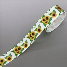 DHK 5 야드 해바라기 수박 인쇄 Grosgrain 리본 액세서리 Hairbow Headwear 장식 DIY 도매 OEM E1765, [08] 10545, [01] 22mm, 10545, 1개