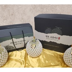[한가득팜] 비파괴당도선별 고당도 머스크 멜론 선물세트, 실속형 멜론 선물세트 4구(6.4kg 내외 보자기포장), 실속형 멜론 선물세트 4구(6.4kg 내외 보자기포장)