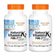 닥터스베스트 비타민k2 mk7 180캡슐 2 메나퀴논 vitamin k2, 2개, 2병