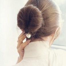 [텐바이텐] 비비안느 진주 올림머리 스펀지 머리끈