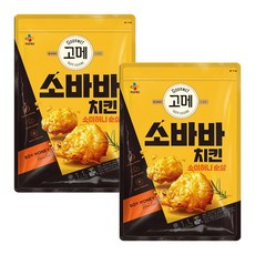 cj제일제당 간편 야식 안주 [고메 소바바치킨] 소이허니 순살 375g, 1.1kg, 2개