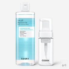 코스알엑스 약산성 나이아신아마이드 미셀라 클렌징 워터 400ml + 거품기