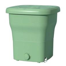 접이식세탁기 걸레세탁기 여행용 운동화 휴대용 미니 스핀 의류 가정용 자동 관광 220V, 2.Green 25L blue light - UK