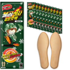 불곰하사 남성용 깔창핫팩 L, 10개