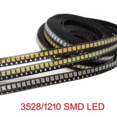 슈퍼 브라이트 3528 1210 SMD LED 다이오드 레드 그린 블루 옐로우 화이트 3.5*2.8*1.9mm 100 개, 100개 - led다이오드