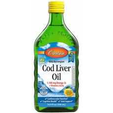 Carlson 대구 간 오일 Oil 1100mg 오메가3 500 ml, 상세내용 참조, 1개