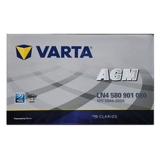 바르타 AGM80 LN4 그랜저IG 스포티지 싼타페 소나타 LN4 자동차 배터리 agm80 공구대여 폐밧데리반납, 공구대여안함/폐전지반납, 1개