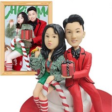 에스셀러 핸드메이드 커플 도자기인형 기념일선물 맞춤제작 밀랍인형 반려견 커스텀