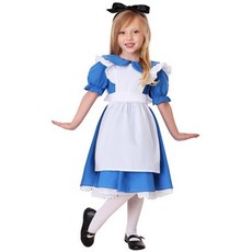 메이드복 할로윈 little kids girl lolita cute dress blue princess 신데렐라 메이드 코스프레 의상 이상한 나라의 앨리스 어린이 코스프레 - 앨리스드레스