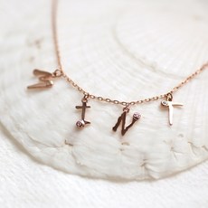 14k이니셜알파벳참목걸이