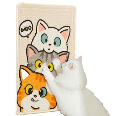 고양이 스크래쳐 부착식 반려동물 붙이는 고양이 긁힘 방지 스크래쳐 매트, 혼합색상, 1개