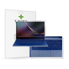 뷰에스피 갤럭시북 플렉스 15인치 NT950QCG 항균 액정+터치패드 외부보호필름 각1매, 1개