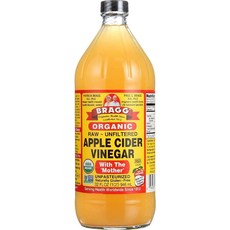 Bragg Unfiltered Organic Raw Apple Cider Vinegar - 브래그 여과되지 않은 유기농 생 사과 사이다 식초 - 32 Fl. 온스 / 946ml -, 2개
