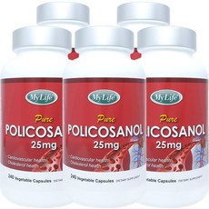 My Life (대용량) 폴리코사놀 Policosanol 25mg 240정 5병