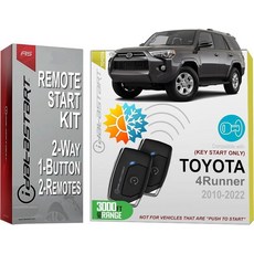 IDatastart 3000FT Range Remote Starter Kit for Toyota 4Runner (2010-2022) | Key-Start Ignition Model, 2-Way, 1-Button, 1개
