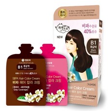 자연으로 비파 헤어컬러크림120ml 흰머리 새치커버 염색약 한방염색약, 흑갈색, 120ml, 3개