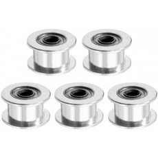 Saipor 5개 풀리 2GT 타이밍벨트 3D프린터 교체용 아이드라풀리 타이밍벨트에 적용(20날 보어 5mm 폭 6mm 톱니 없음)