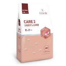 네츄럴랩 강아지 케어 유기농 기능성 사료, 간+장건강, 2kg, 1개
