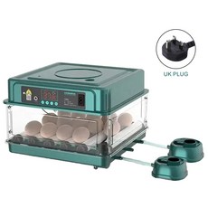 닭용 습도 자동 및 계란 회전 오리 모니터링 인큐베이터, T6 15 Eggs UK Plug