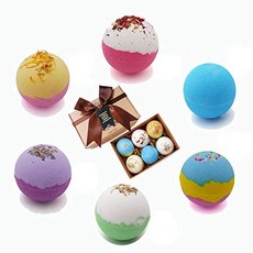 베쓰밤 6개 선물세트 Bath Bombs Gift Set 6x3.3Oz, 옵션 1 Size = 2.16 Inch, 본문참고, 본문참고